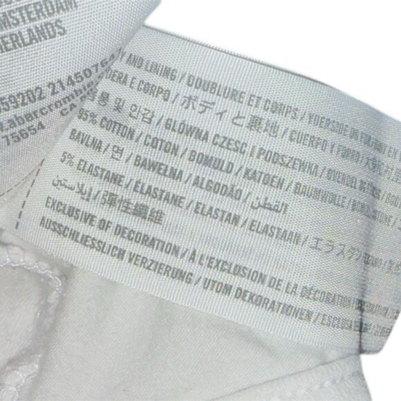 Hollister Cream Ruched Cropped Tank Top Bralette - Picture 3 of 4